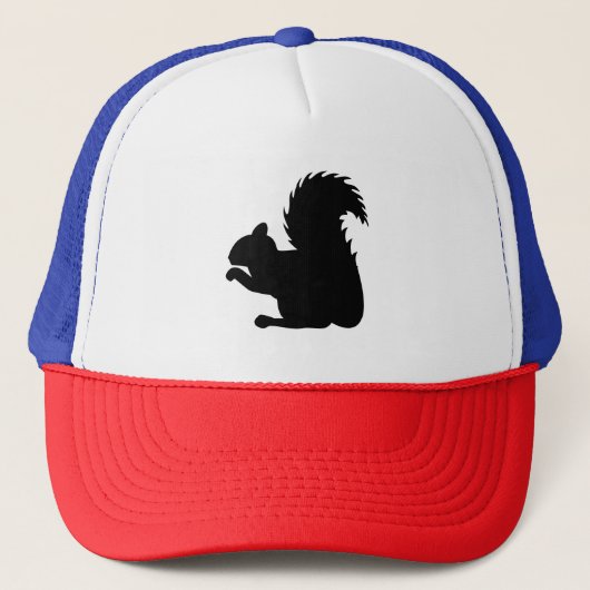 Eichhörnchen-Silhouette Truckerkappe (Vorderseite)