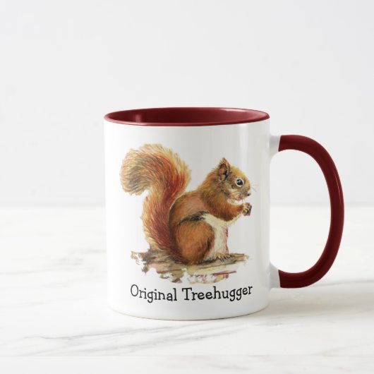 Eichhörnchen sind der Original Treehuggers Spaß Tasse (Rechts)