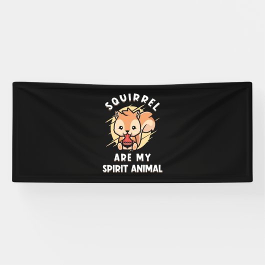 Eichhörnchen sind meine Geister Banner (Horizontal)