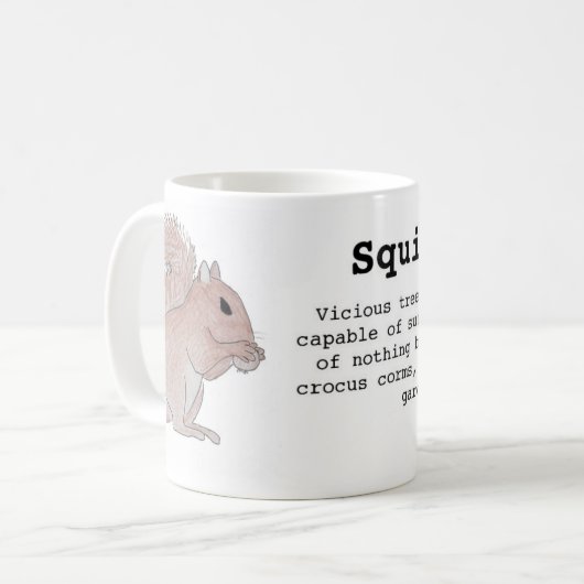 Eichhörnchen sind schlechte Tasse (Vorderseite Links)