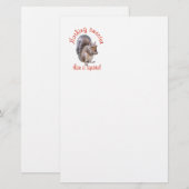 Eichhörnchen sind süß briefpapier (Vorne/Hinten)