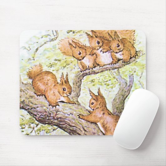 Eichhörnchen-Sitzung Mousepad (Mit Mouse)