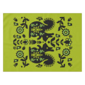 Eichhörnchen Skandinavische Folklorekunsttablette Tischdecke (Vorderseite (Horizontal))