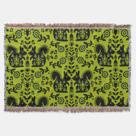 Eichhörnchen Skandinavische Volkskunst Decke