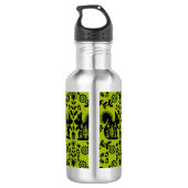 Eichhörnchen Skandinavische Volkskunst Edelstahlflasche (Rückseite)