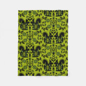 Eichhörnchen Skandinavische Volkskunst Fleecedecke (Vorderseite)