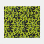 Eichhörnchen Skandinavische Volkskunst Fleecedecke (Vorderseite (Horizontal))