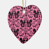 Eichhörnchen Skandinavische Volkskunst Keramik Ornament (Links)