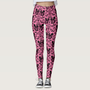 Eichhörnchen Skandinavische Volkskunst Leggings