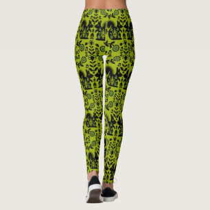 Eichhörnchen Skandinavische Volkskunst Leggings