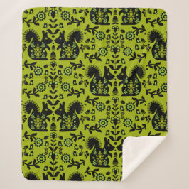 Eichhörnchen Skandinavische Volkskunst Sherpadecke