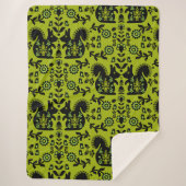 Eichhörnchen Skandinavische Volkskunst Sherpadecke (Vorderseite)