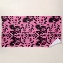 Eichhörnchen Skandinavische Volkskunst Strandtuch