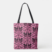 Eichhörnchen Skandinavische Volkskunst Tasche (Rückseite)