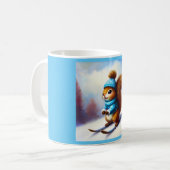 Eichhörnchen Skiing Kaffeetasse (Vorderseite Links)