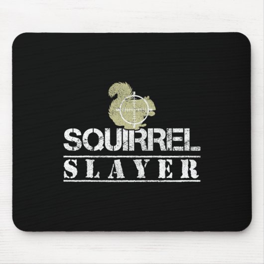 Eichhörnchen Slayer Funny Eichhörnchen Jagen Eichh Mousepad (Vorne)