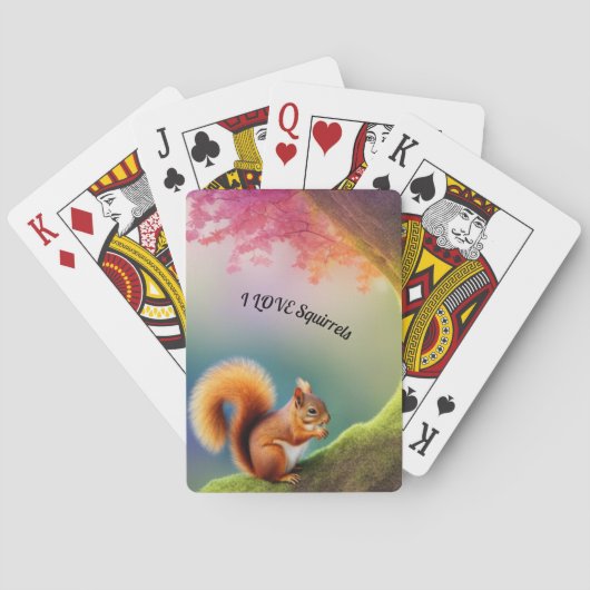 Eichhörnchen Spielkarten (Rückseite)