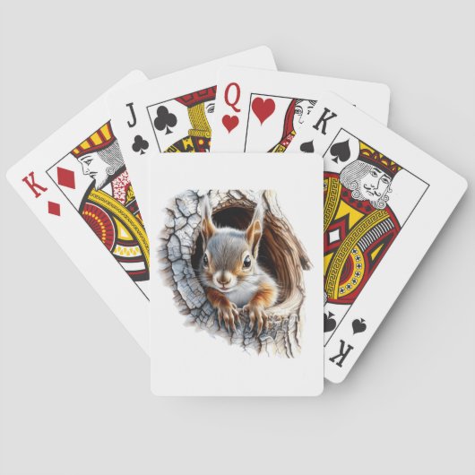 Eichhörnchen Spielkarten (Rückseite)