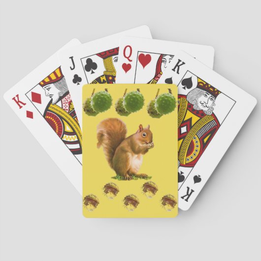 Eichhörnchen Spielkarten-Deck Spielkarten (Rückseite)