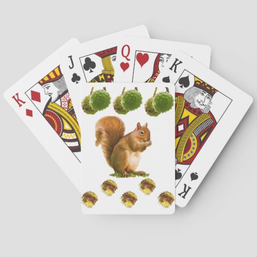 Eichhörnchen Spielkarten-Deck Spielkarten (Rückseite)
