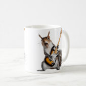 Eichhörnchen spielt Gitarre Kaffeetasse (VorderseiteRechts)