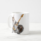 Eichhörnchen spielt Gitarre Kaffeetasse (Vorderseite Links)