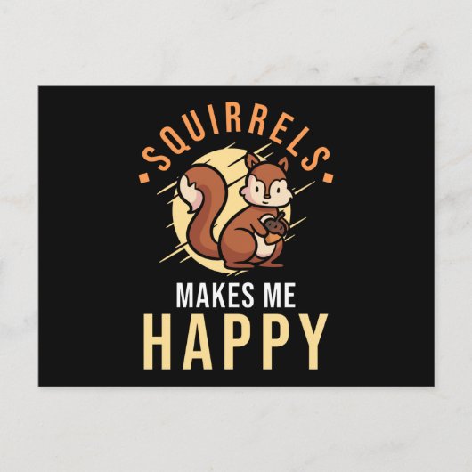 Eichhörnchen Sprichwort Funny Postkarte (Vorderseite)