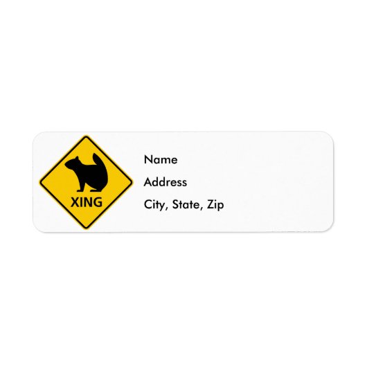 Eichhörnchen - Straßenschild (Vorne)