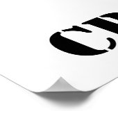 Eichhörnchen-Straßenschild Poster (Ecke)