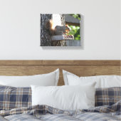 Eichhörnchen Stretched Canvas Print Leinwanddruck (Insitu (Schlafzimmer))