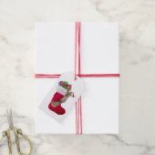 Eichhörnchen-Strumpf-Geschenktasten Geschenkanhänger (Mit Garn)