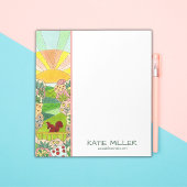 Eichhörnchen Sunrise Garden Personalisiert Notizblock