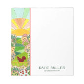 Eichhörnchen Sunrise Garden Personalisiert Notizblock (Vorderseite)