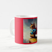 Eichhörnchen Superhero Kaffeetasse (Vorderseite Links)