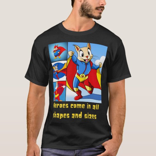 Eichhörnchen-Superheroie-T - Shirt (Vorderseite)