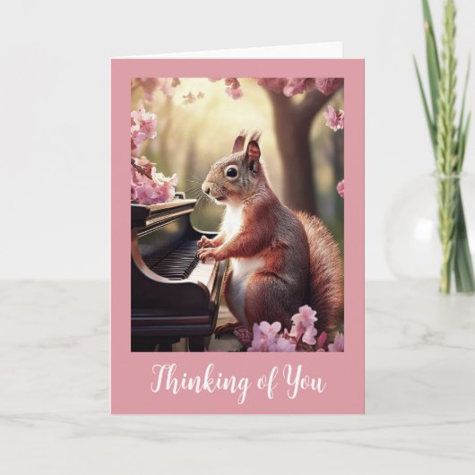 Eichhörnchen Süße Tier Denken Sie an Ihre Karte (Vorderseite)