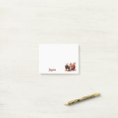 Eichhörnchen-Süße Tier und Personalisierter Piano- Post-it Klebezettel (Auf Schreibtisch)