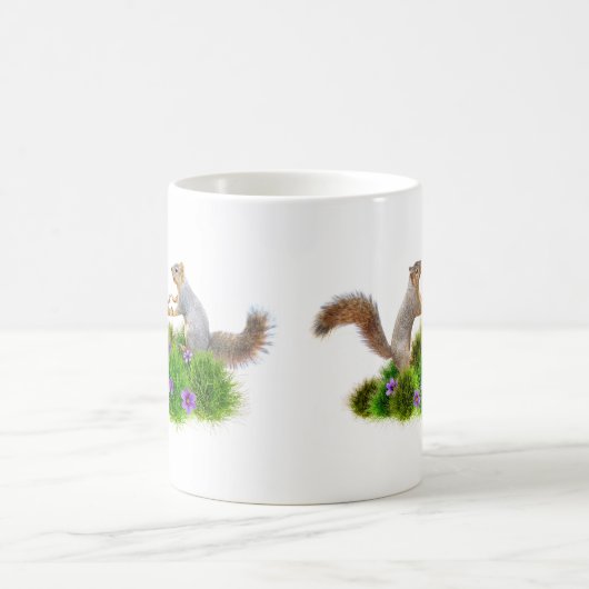 Eichhörnchen tanzen in der Gras-Tasse Kaffeetasse (Mittel)