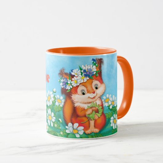 Eichhörnchen Tasse (VorderseiteRechts)