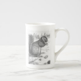 Eichhörnchen-Tasse für Lefty oder Righty Porzellantasse