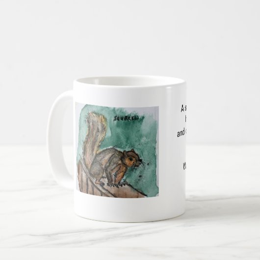 Eichhörnchen-Tasse Kaffeetasse (Vorderseite Links)