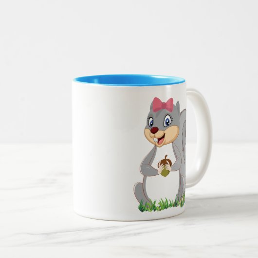 Eichhörnchen-Tasse Zweifarbige Tasse (VorderseiteRechts)