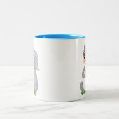 Eichhörnchen-Tasse Zweifarbige Tasse (Mittel)