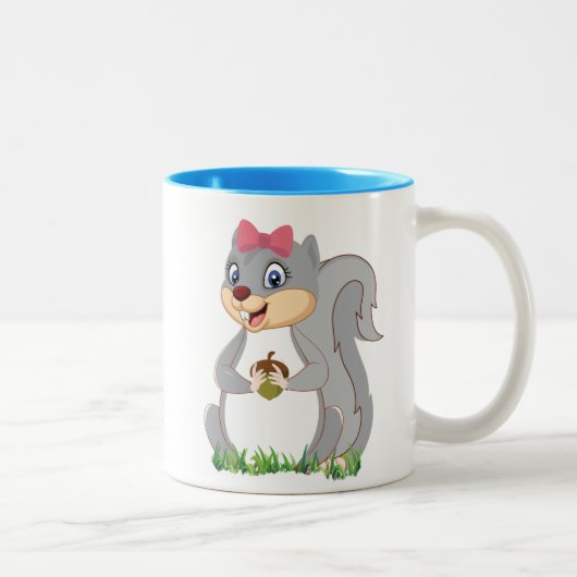 Eichhörnchen-Tasse Zweifarbige Tasse (Rechts)
