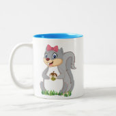 Eichhörnchen-Tasse Zweifarbige Tasse (Links)