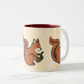 Eichhörnchen-Tasse Zweifarbige Tasse (VorderseiteRechts)