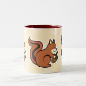 Eichhörnchen-Tasse Zweifarbige Tasse (Mittel)