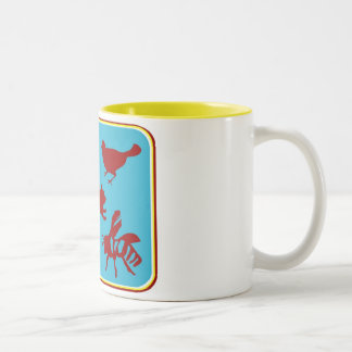 Eichhörnchen-Tasse Zweifarbige Tasse