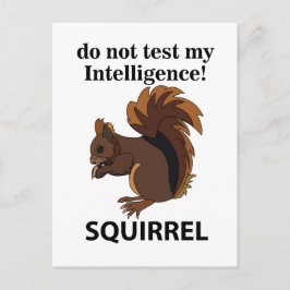 Eichhörnchen testen meine Intelligenz nicht Postkarte
