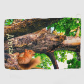 Eichhörnchen Tier Golfhandtuch (Horizontal)